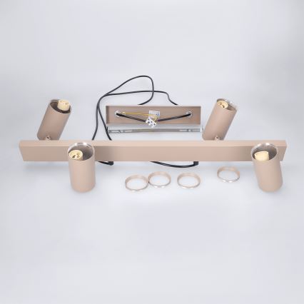 Brilagi - Lustru suspendat pe cablu SELE 4xGU10/30W/230V bej
