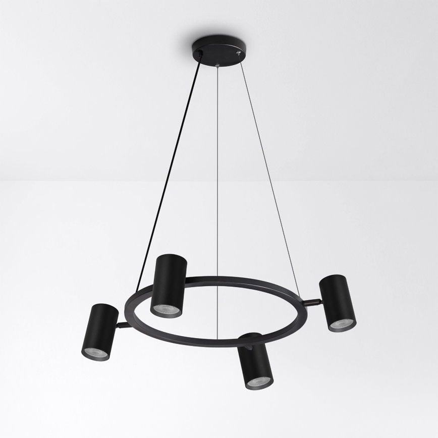 Brilagi - Lustru suspendat pe cablu SELE 4xGU10/30W/230V negru