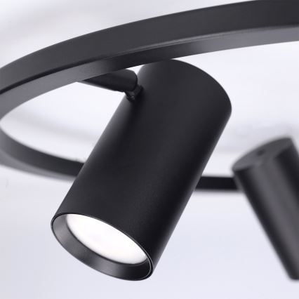 BRILAGI - Lustru suspendat pe cablu SELE 4xGU10/30W/230V negru