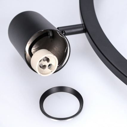 BRILAGI - Lustru suspendat pe cablu SELE 4xGU10/30W/230V negru