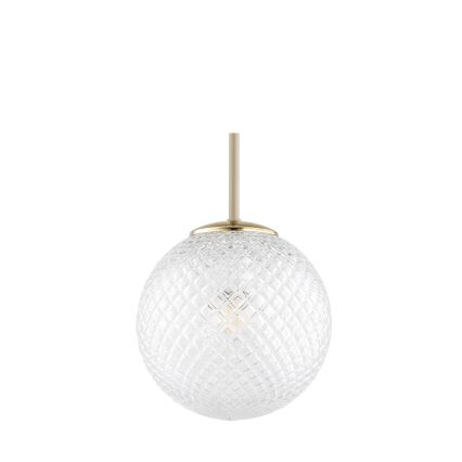Brilagi - Lustru suspendat pe cablu STELLA 1xE27/60W/230V Ø 18 cm bej/auriu