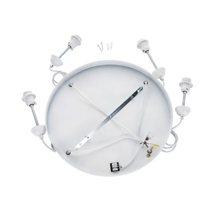 Brilagi - Lustru suspendat pe cablu WABI SABI 4xE27/40W/230V Ø 95 cm alb