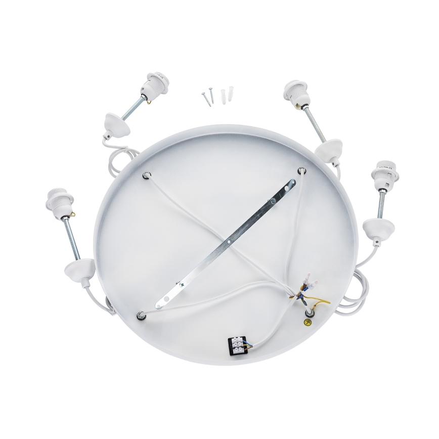 Brilagi - Lustru suspendat pe cablu WABI SABI 4xE27/40W/230V Ø 95 cm alb
