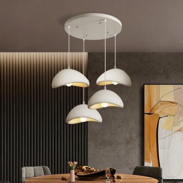 BRILAGI - Lustru suspendat pe cablu WABI SABI 4xE27/60W/230V alb