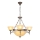 Brilagi - Lustru suspendat pe lanț DAHLIA 6xE27/40W/230V diam. 74 cm alamă