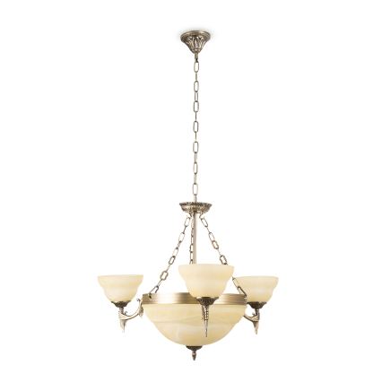 BRILAGI - Lustru suspendat pe lanț DAHLIA 6xE27/40W/230V diam. 74 cm alamă
