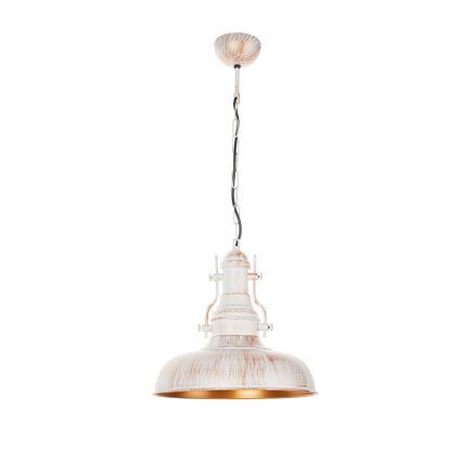 Brilagi - Lustru suspendat pe lanț PYRONIC 1xE27/40W/230V Ø32 cm crem/patină