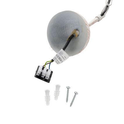 Brilagi - Lustru suspendat pe lanț PYRONIC 1xE27/40W/230V Ø32 cm crem/patină