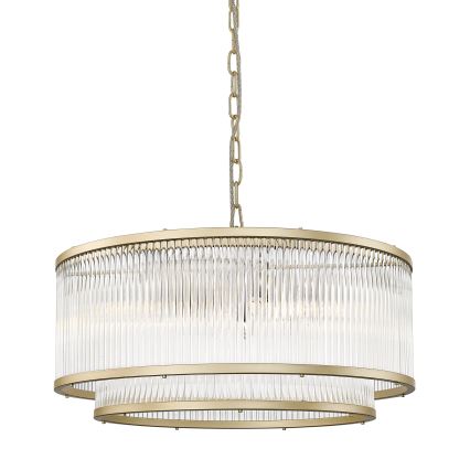 Brilagi - Lustru suspendat pe lanț RAMOS 6xE14/60W/230V auriu