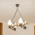 Brilagi - Lustru suspendat pe lanț RUSTIC, 4xE14/40W/230V, stejar
