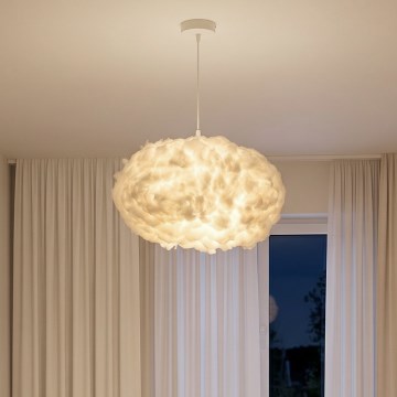 Brilagi - Lustru suspendat SOLEAIR, 2xE27/40W/230V, Ø 60 cm, alb