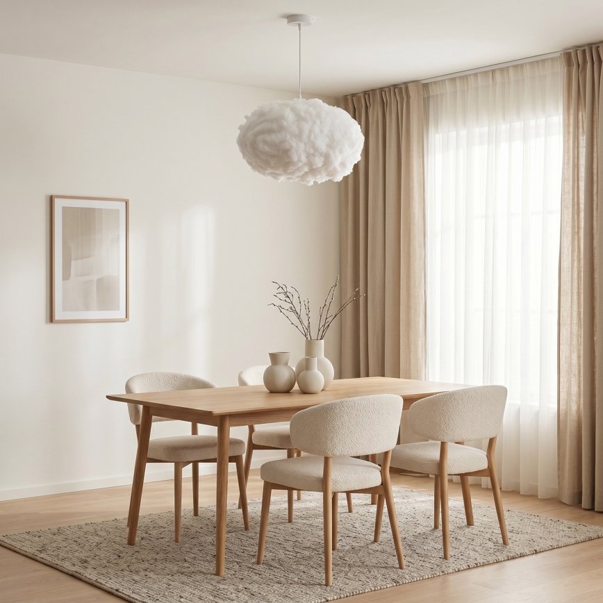 Brilagi - Lustru suspendat SOLEAIR, 2xE27/40W/230V, Ø 60 cm, alb