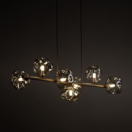 Brilagi - Lustru suspendat VULCANO pe cablu, 7xG9/8W/230V, bej/bej fumuriu