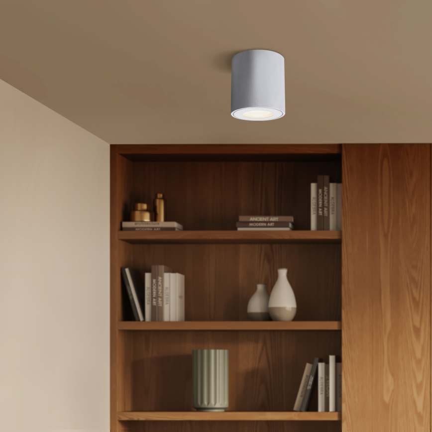 Brilagi - Lampă LED RGBW reglabilă pentru baie MIA, 1xGU10/4,8W/230V, 3000K, 84x80 mm, alb, IP54 + telecomandă