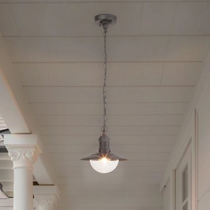 Brilagi MOLDE - lampă suspendată pentru exterior, 1xE27/60W, IP44, negru