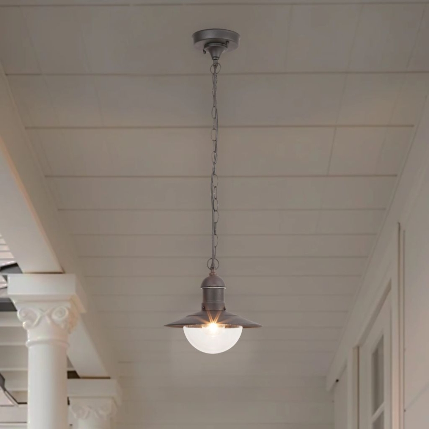 Brilagi MOLDE - lampă suspendată pentru exterior, 1xE27/60W, IP44, negru