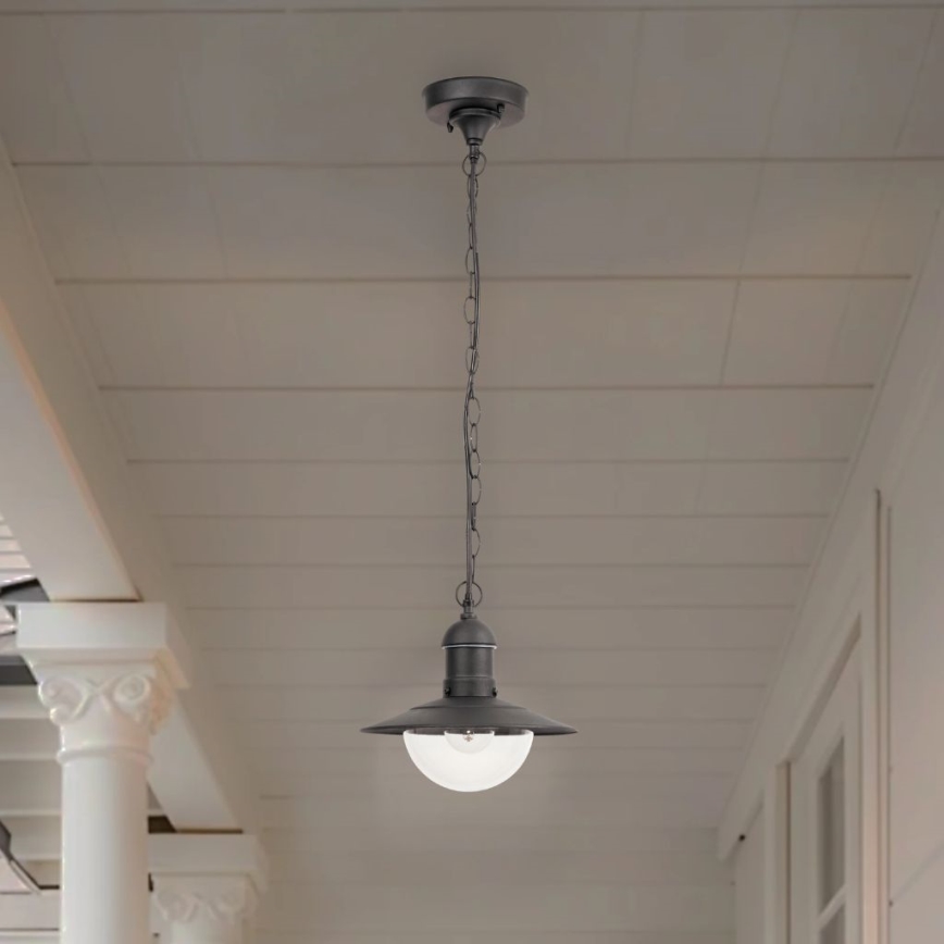 Brilagi MOLDE - lampă suspendată pentru exterior, 1xE27/60W, IP44, negru