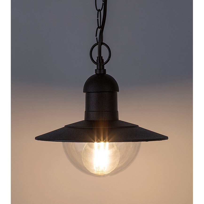 Brilagi MOLDE - lampă suspendată pentru exterior, 1xE27/60W, IP44, negru