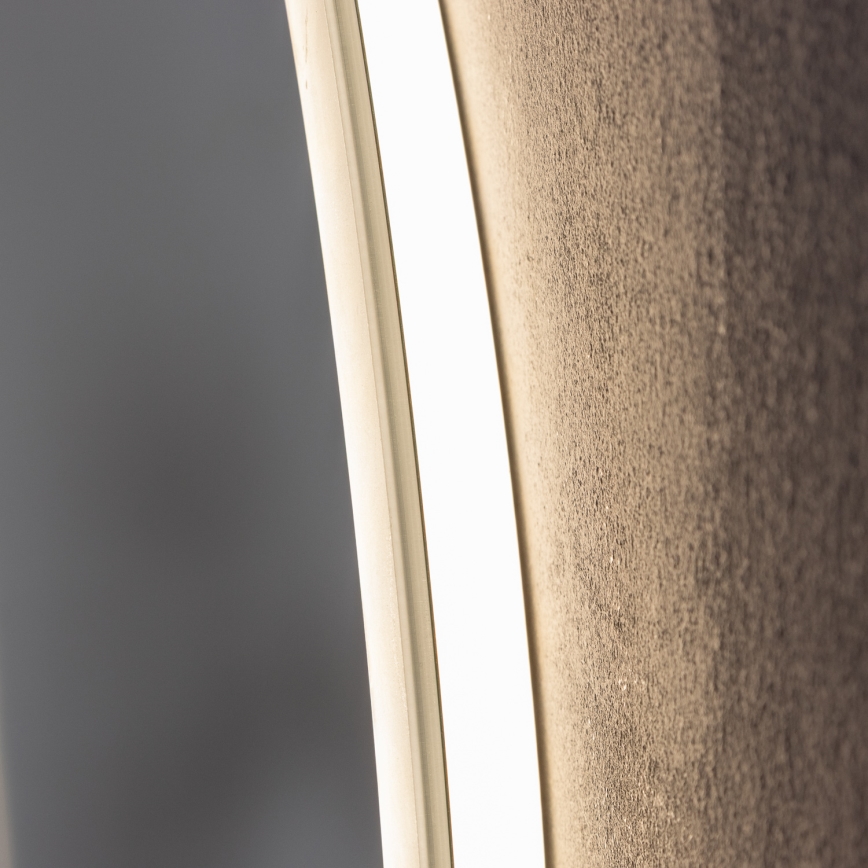 Brilagi - Oglindă încălzită pentru baie CLARA ECO, LED 12W, 230V, Ø 60 cm, IP44, CRI 90, reglabilă + CCT