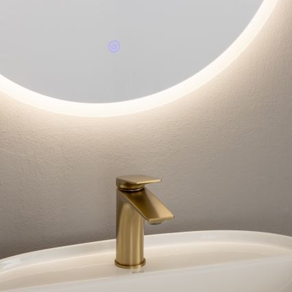 Brilagi - Oglindă de baie LED BERNATE LED/19W/230V Ø 60 cm argintie IP44 CRI 90 dimmabilă + CCT