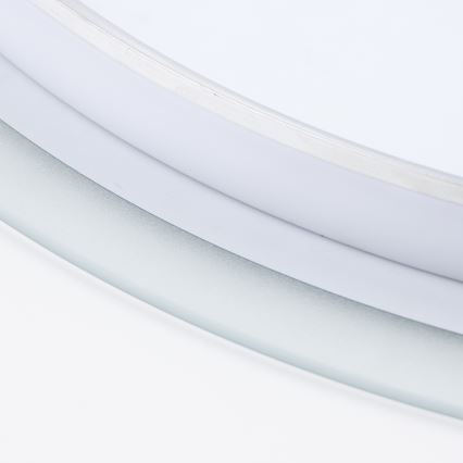 Brilagi - Oglindă de baie LED BERNATE LED/19W/230V Ø 60 cm argintie IP44 CRI 90 dimmabilă + CCT