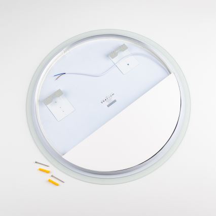Brilagi - Oglindă de baie LED BERNATE LED/19W/230V Ø 60 cm argintie IP44 CRI 90 dimmabilă + CCT