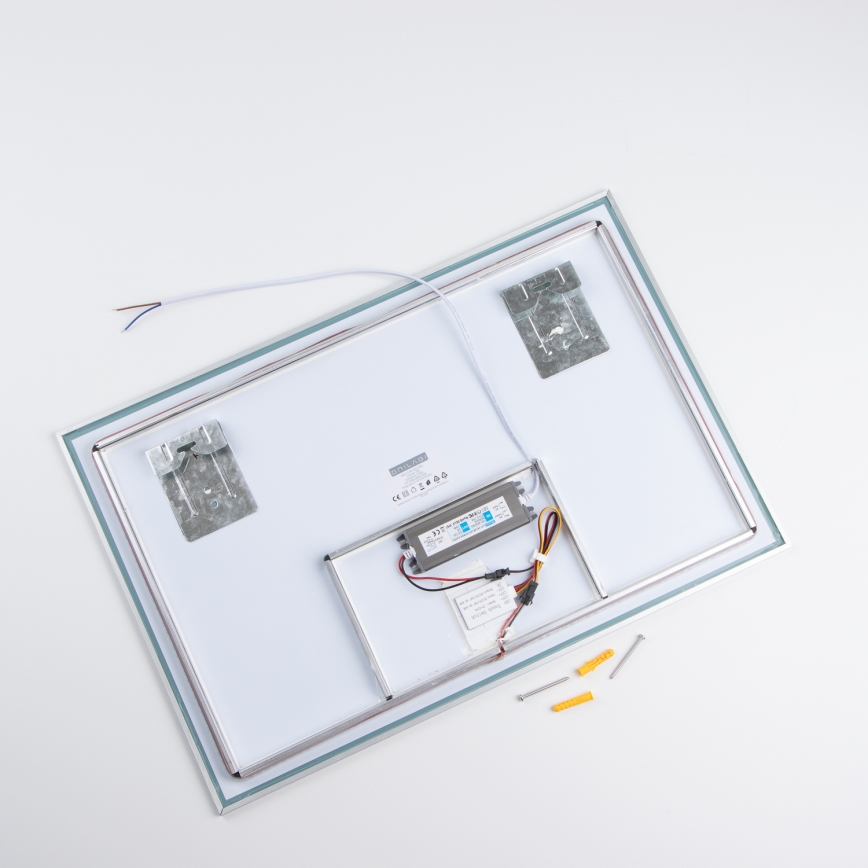 Brilagi - Oglindă LED pentru baie DESIO, LED/20W/230V, 40x60 cm, argintie, IP44, CRI 90, dimmabilă + CCT