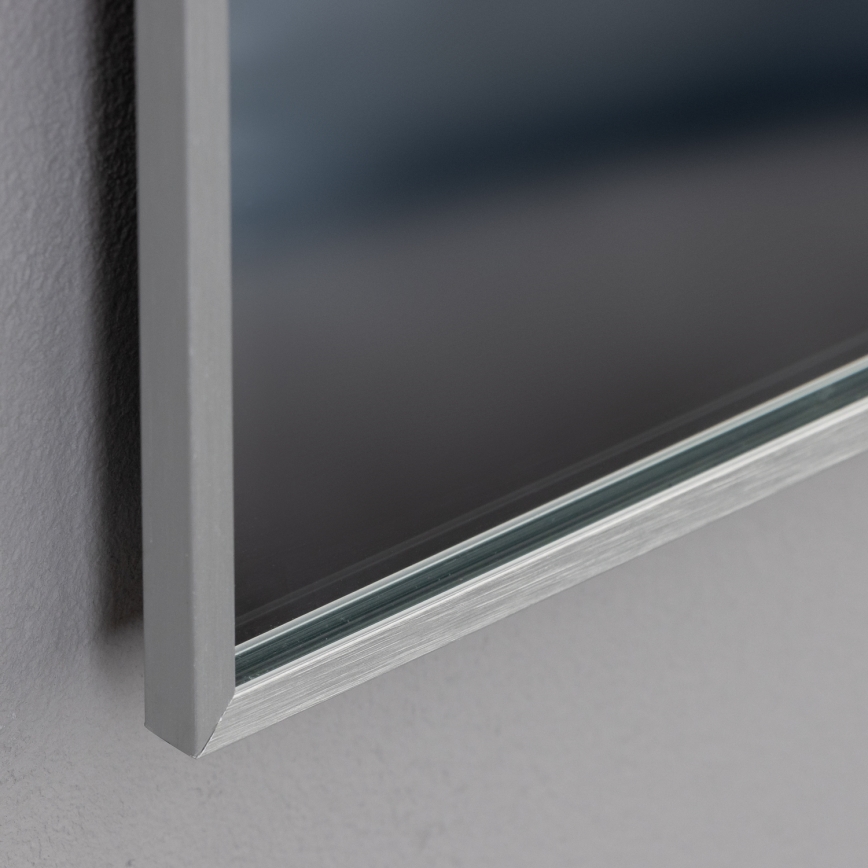 Brilagi - Oglindă de baie DESIO LED/28W/230V 60x80 cm argintie IP44 CRI 90 reglabilă + CCT