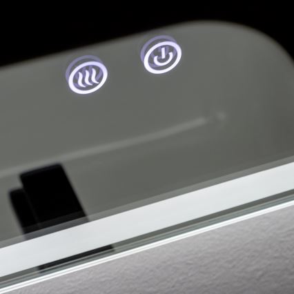 Brilagi - Oglindă LED de baie cu încălzire BELLA, 19W, 230V, 60 x 90 cm, IP44, CRI 90, dimabilă, CCT (temperatură de culoare reglabilă)