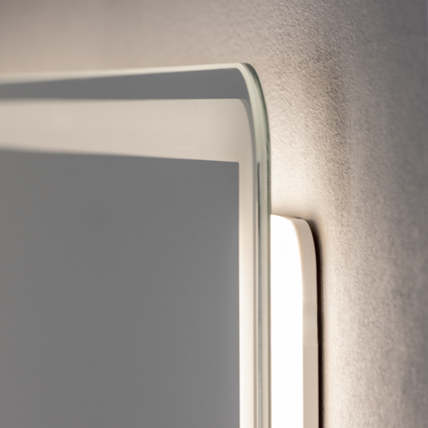 Brilagi - Oglindă LED de baie cu încălzire BELLA, 19W, 230V, 60 x 90 cm, IP44, CRI 90, dimabilă, CCT (temperatură de culoare reglabilă)