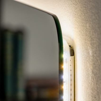 Brilagi - Oglindă LED de baie COMO, 24W, 230V, 60×60 cm, IP44, CRI 90, reglabilă, cu CCT