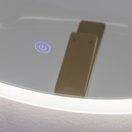 Brilagi CUNEO - Oglindă de baie LED, 19W, 230V, Ø 60 cm, IP44, CRI 90, reglabilă + CCT