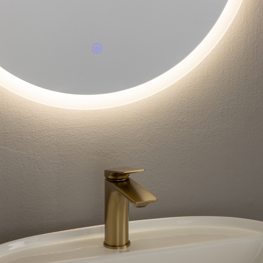 Brilagi CUNEO - Oglindă de baie LED, 19W, 230V, Ø 60 cm, IP44, CRI 90, reglabilă + CCT