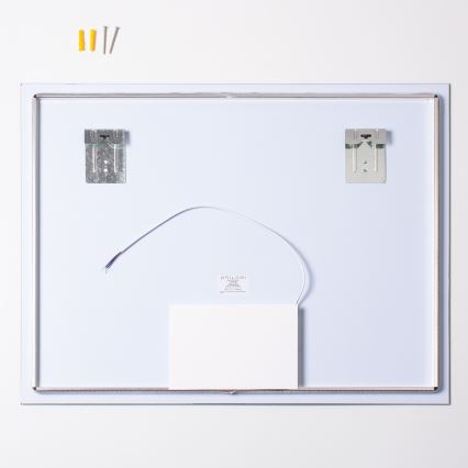 Brilagi - Oglindă de baie LED LUCE, 28W/230V, 60x80 cm, IP44, CRI 90, reglabilă + CCT