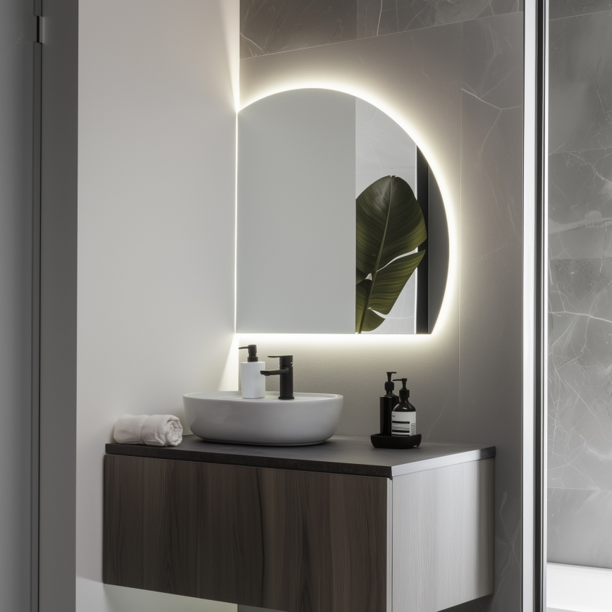 Brilagi - QUARTIERE, oglindă de baie LED, 25W/230V, 70x75 cm, IP44, CRI 90, reglabilă + CCT