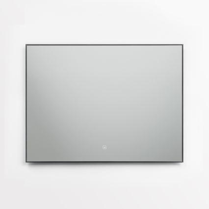 Brilagi - Oglindă de baie LED SUELLO LED/28W/230V 60x80 cm, neagră, IP44, CRI 90, reglabilă în intensitate + CCT