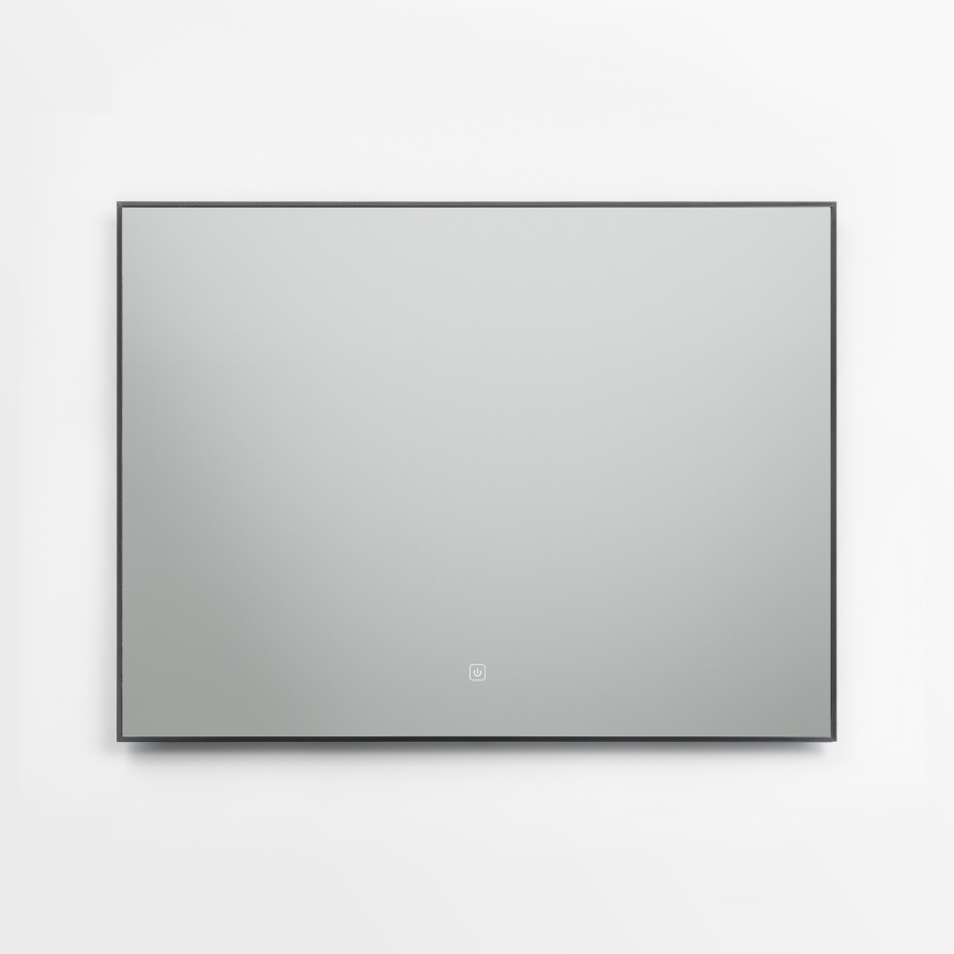 Brilagi - Oglindă de baie LED SUELLO LED/28W/230V 60x80 cm, neagră, IP44, CRI 90, reglabilă în intensitate + CCT