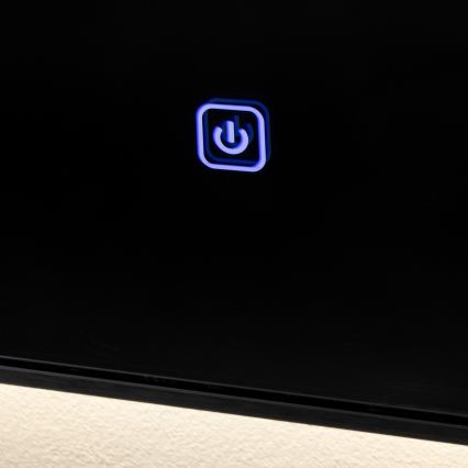 Brilagi - Oglindă de baie LED SUELLO LED/28W/230V 60x80 cm, neagră, IP44, CRI 90, reglabilă în intensitate + CCT