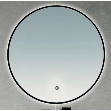 Brilagi - Oglindă de baie LED VENA BLACK, 32W/230V, Ø 100 cm, IP44, CRI 90, reglabilă + CCT
