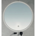 BRILAGI - Oglindă de baie LED VENA SILVER LED/26W/230V Ø 80 cm IP44 CRI 90 dimabilă + CCT