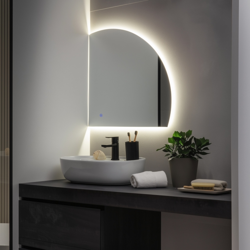 Brilagi - Oglindă de baie LED QUARTIERE LED/18W/230V 50x55 cm IP44 CRI 90 dimabilă + CCT
