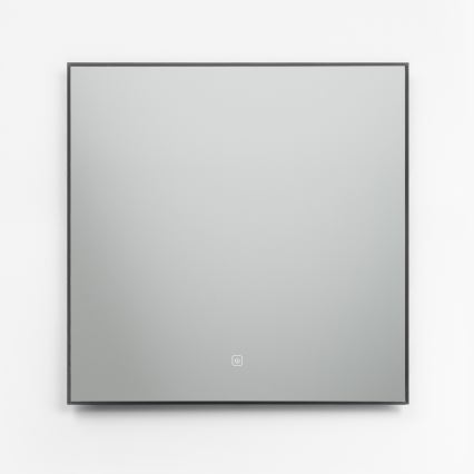Brilagi - Oglindă de baie LED SUELLO, 24W/230V, 60 x 60 cm, neagră, IP44, CRI 90, cu reglaj de intensitate și CCT