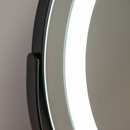 BRILAGI - Oglindă de machiaj LED cu intensitate reglabilă CALIFORNIA LED/14W/230V 3000/4000/6500K 44x40 cm neagră