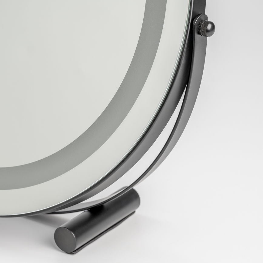 BRILAGI - Oglindă de machiaj LED cu reglare a intensității CALIFORNIA LED/17W/230V 3000/4000/6500K Ø 42 cm neagră