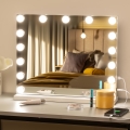 BRILAGI - Oglindă de machiaj LED reglabilă HOLLYWOOD LED/15W/230V CCT + USB albă