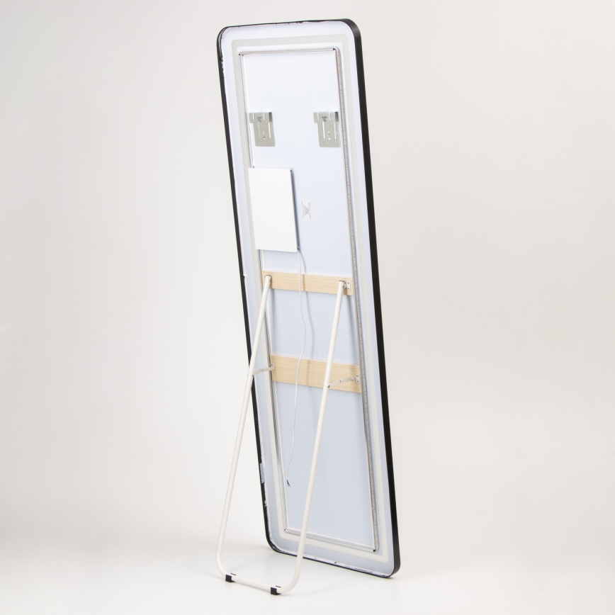 Brilagi - Oglindă de podea BELLEZA cu LED, 42 W, 230 V, 160 x 50 cm, IP44, CRI 90, dimabilă + CCT (temperatură de culoare reglabilă)