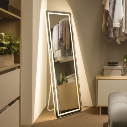 Brilagi - Oglindă de podea BELLEZA LED/42W/230V 160x50 cm IP44 CRI 90 dimmabilă + CCT