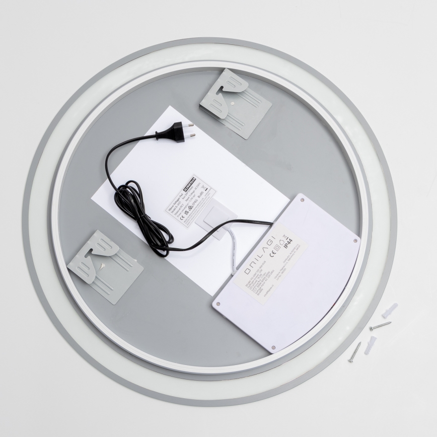 Brilagi - Oglindă de baie încălzită LED RGBW AVA PRO LED/18W/230V Ø 60 cm IP44 CRI 90 reglabilă + CCT