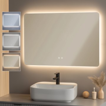 Brilagi - Oglindă încălzită LED de baie DIANA, 20W/230V, 60x90 cm, IP44, CRI 90, dimerizabilă + CCT