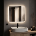 BRILAGI - Oglindă LED de baie COMO, 24W, 230V, 60×60 cm, IP44, CRI 90, reglabilă, cu CCT